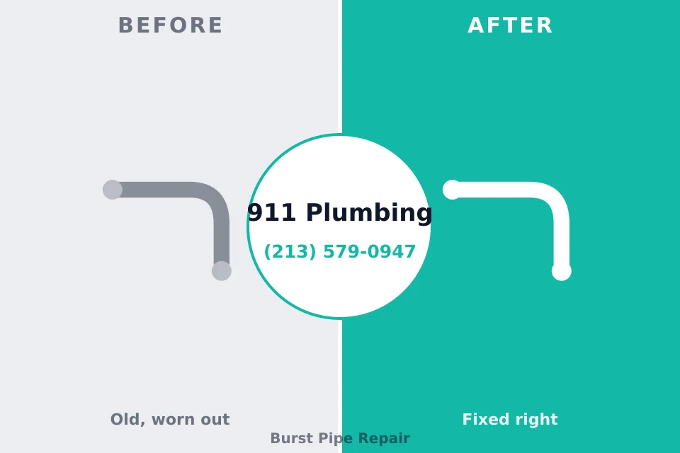 Before and after: plumbing repair Ocala Estates, FL